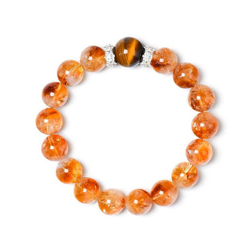 The Manifestation Power Bracelet - Natural Citrine Phantom & Golden Tiger’s Eye for Confidence and Wealth