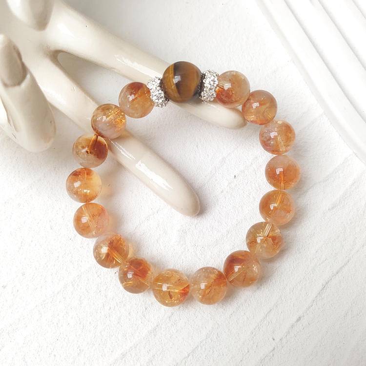 The Manifestation Power Bracelet - Natural Citrine Phantom & Golden Tiger’s Eye for Confidence and Wealth
